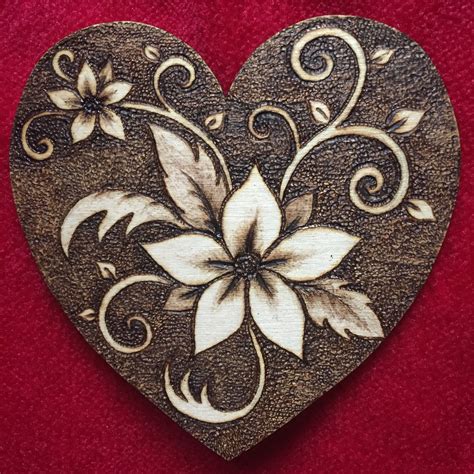 Simple Heart Design for Wood Burning