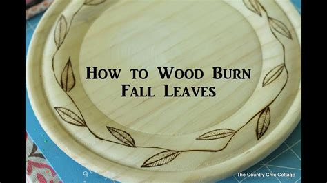 Leaf Design for Wood Burning