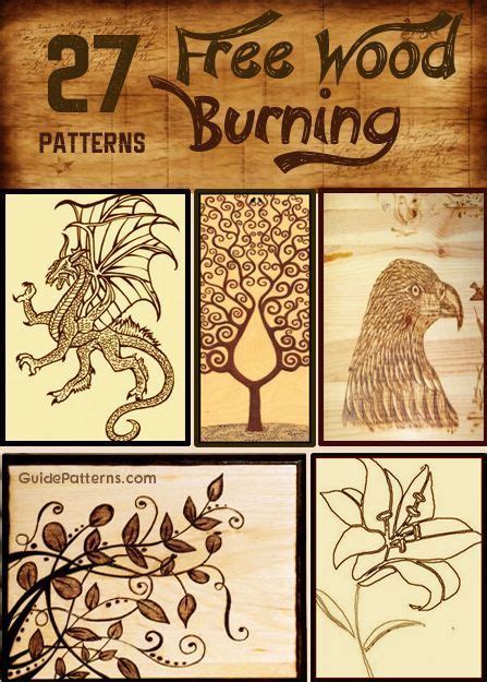 Websites for wood burning patterns