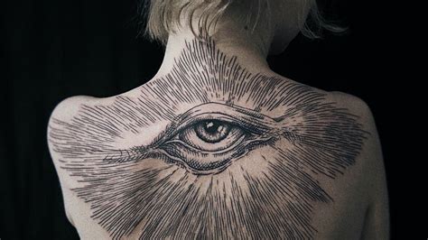 Wood Cut Style Tattoo Art