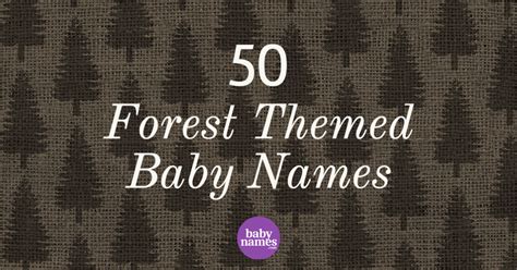 Woodland Baby Name Template