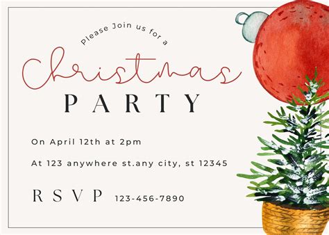 Woodland Holiday Invitation Templates