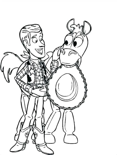 Woody and Bullseye coloring page