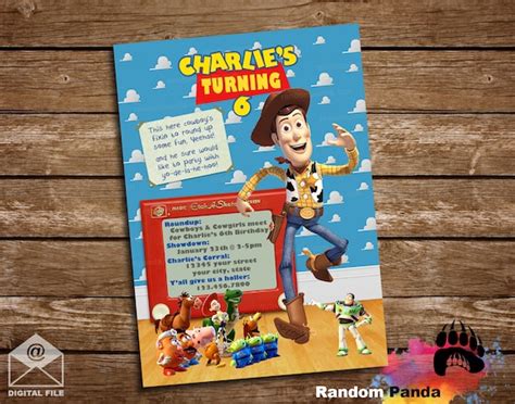 Woody's Roundup Invitation