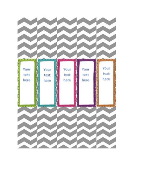 Word Binder Spine Template 4