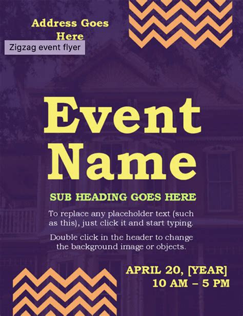 Word Flyer Template for Event Promotion