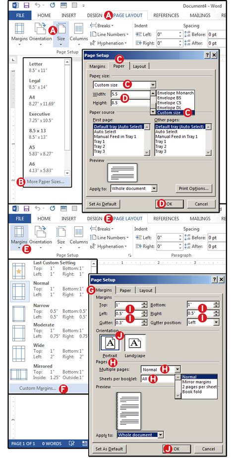 Using a macro to create a lined paper template