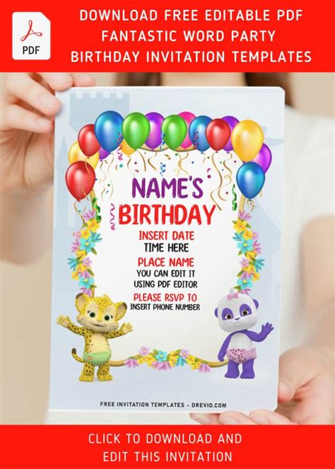 Word Party Invitation Templates Gallery 2