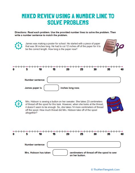 Word problems on a number line