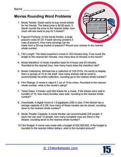 Word Problems Worksheet Image