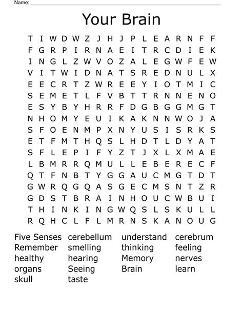 Word searches and brain benefits