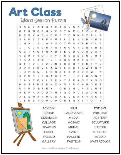 Word search puzzle art