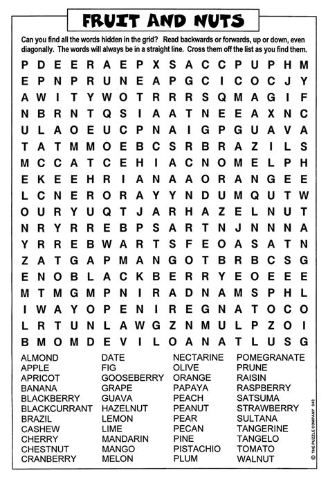 Word Search Puzzles for Experts