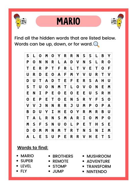 Word Search Puzzles for PDF