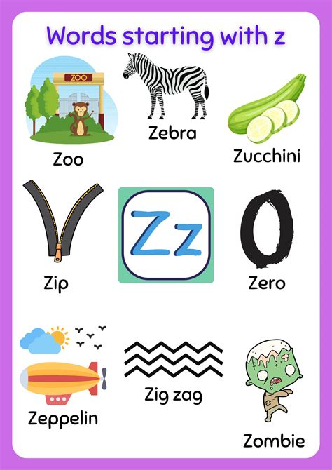 Words Starting with Z