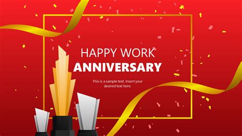 Work Anniversary Template 1