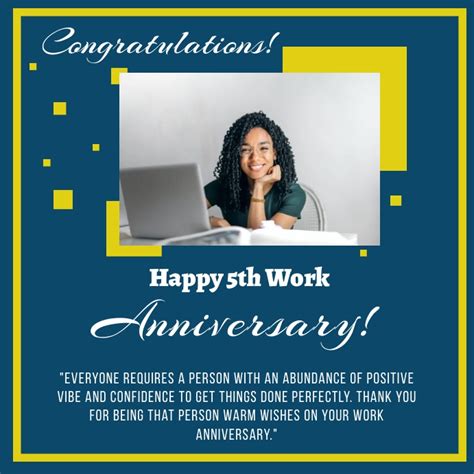 Work Anniversary Template 3