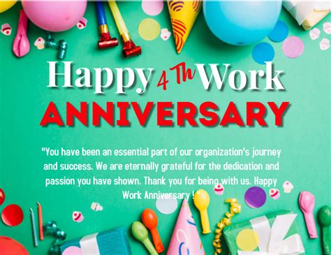 Work Anniversary Template 7