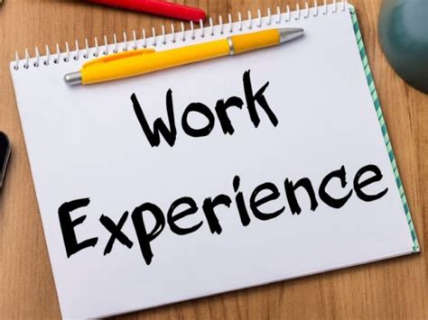 Work Experience Tips