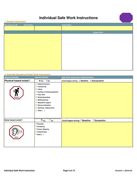 Work Instruction Template Gallery