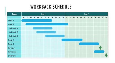 Workback Schedule Template 2