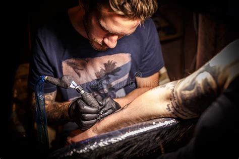 working with a tattoo artist