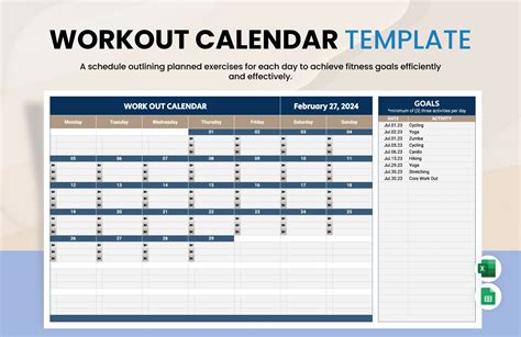 Workout Schedule Template for Beginners