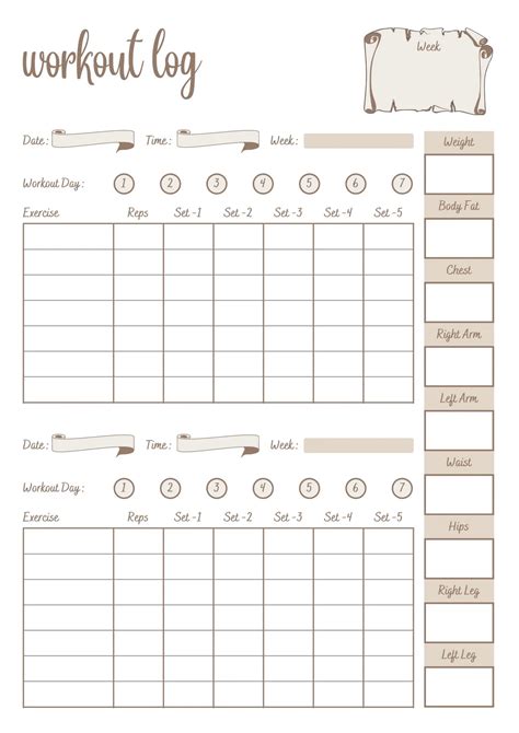 Workout Tracker Template