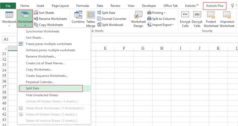 Worksheet Splitting Software