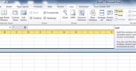 Worksheet Splitting Tips