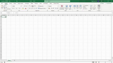 Worksheets in Excel