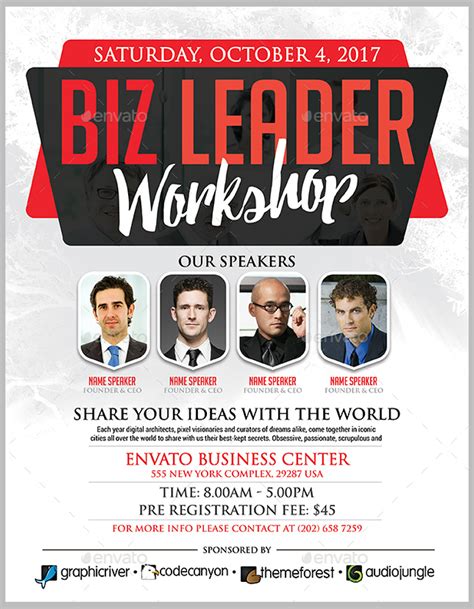 Workshop Flyer Template Designs