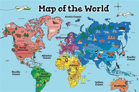 World Map Activities for Kids