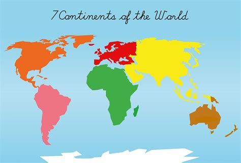 A world map by continent gallery printable