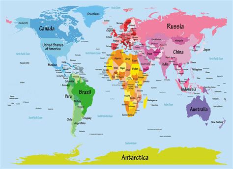 World Map Printable for Students