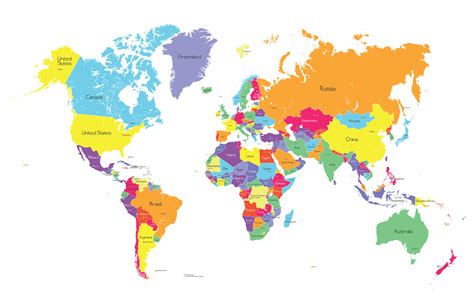 World Map with Capitals