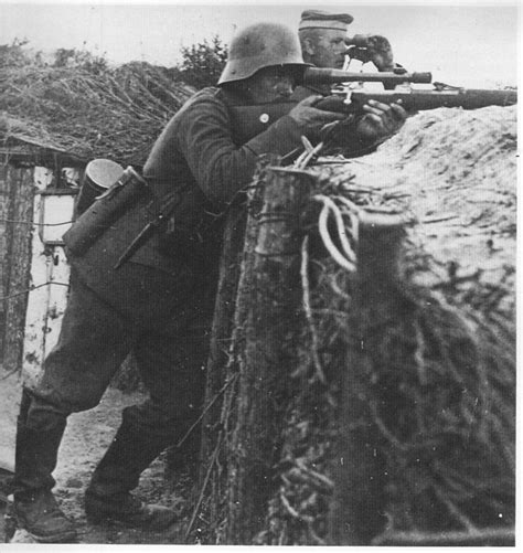 Sniper in trench