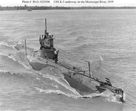 World War I submarine classes, including the USS N-1