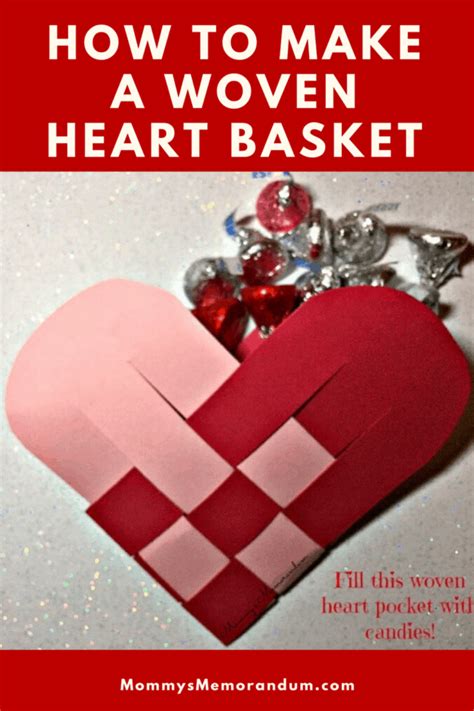 A woven heart basket with a unique design and pattern