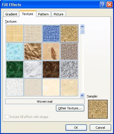 Woven mat texture fill example 2