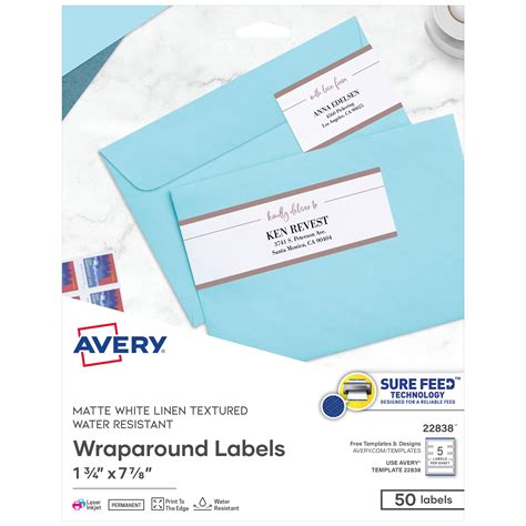 Wrap Around Address Label Template 7