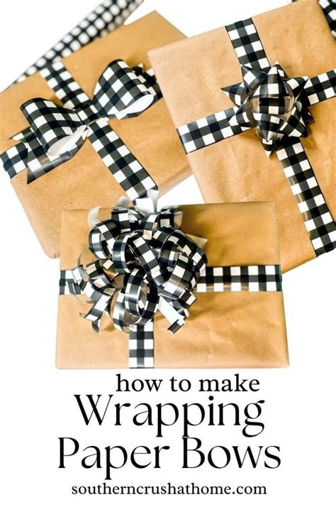 Wrapping paper bow tutorial 1