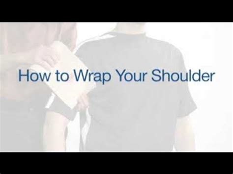 Wrapping a shoulder with an Ace bandage