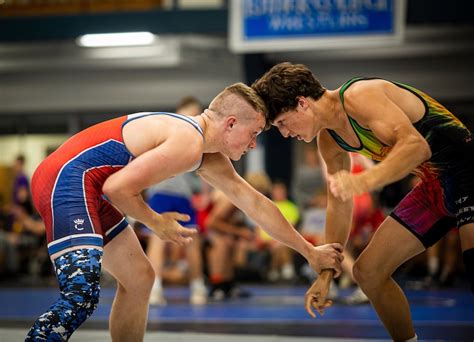 Young wrestlers at camp