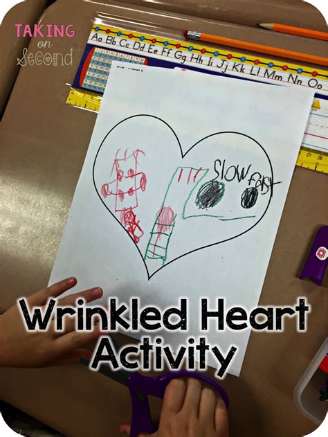 Wrinkled Heart Activity Printable for Adults Self-Love