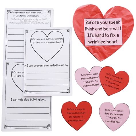 Wrinkled Heart Template