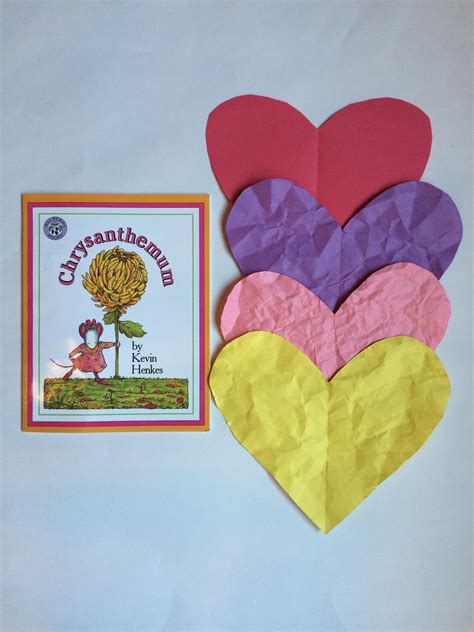 Wrinkled Heart Template for Kids