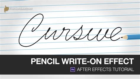 Write-On Effect Template Tutorial Image 1