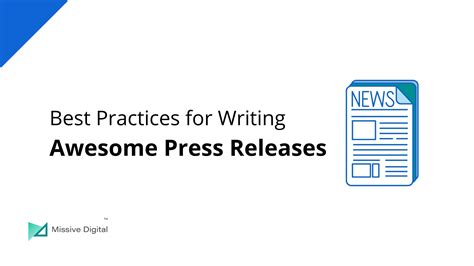 write press release best practices