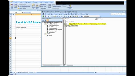 Writing a Macro in VBA